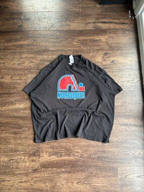 Bulletin Quebec Nordiques Vintage NHL Tee Black
